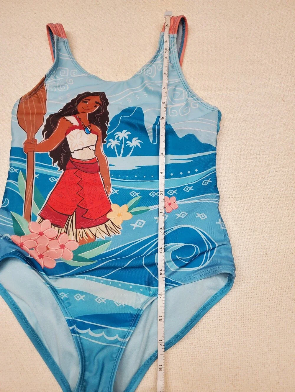 Disney Moana Bundle -  Swimsuit Sz 7/8 + Moana Plush Bundle 🌺